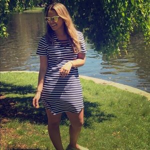 Michael Kors Navy Striped Summer Dress